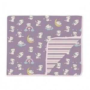 NEW KICKEE toddler's caticorn blanket in lavender